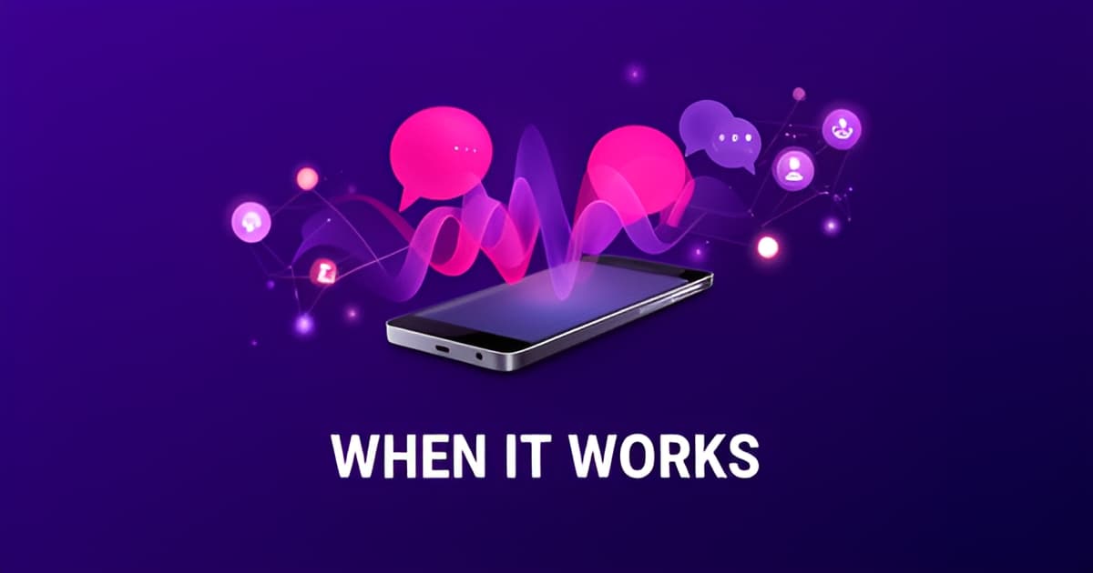 AI girlfriend voice chat app: what it's like when it works